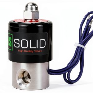 Steel Solenoid Valve U.S. Solid 1/4 inch Stainless Steel Electric-0